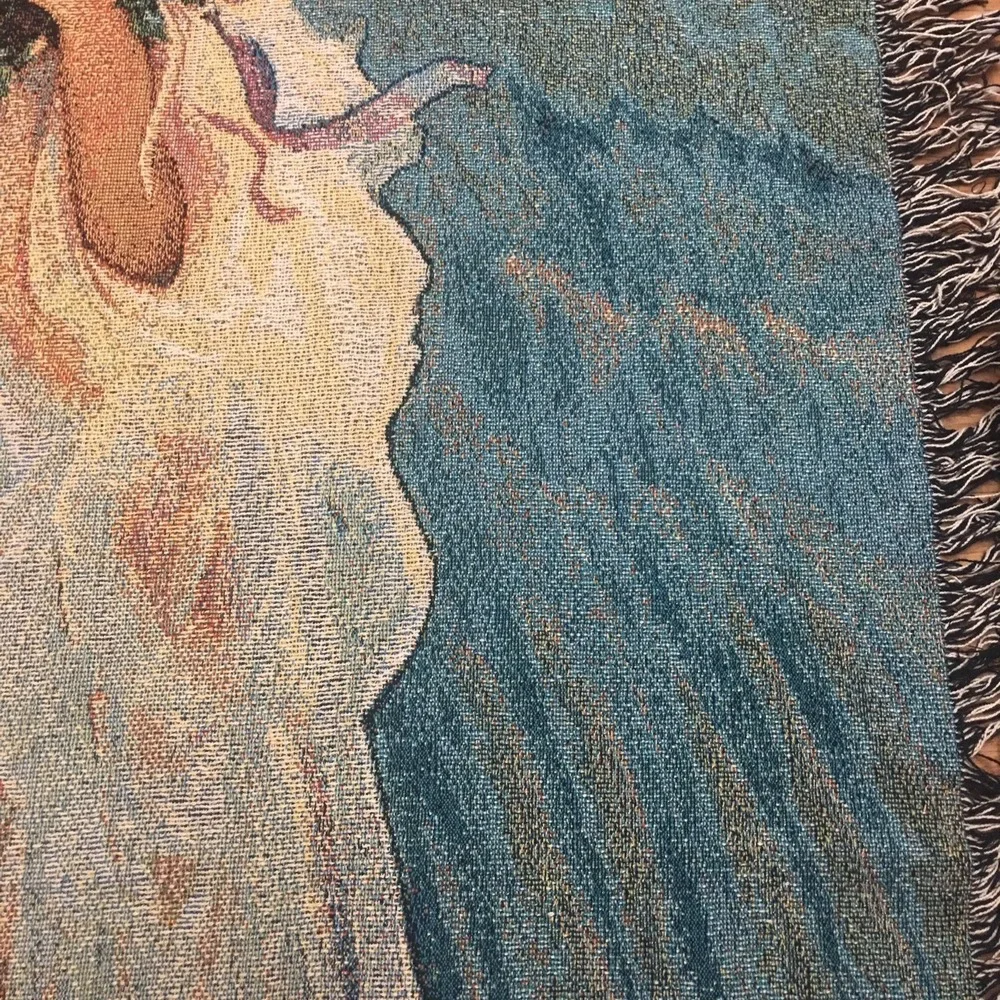 Vintage Large Throw Blanket Messenger Of Love By Mary St Clair NWT 51